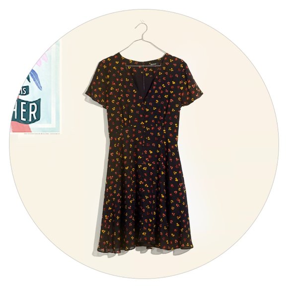 Madewell Dresses & Skirts - Madewell Silk Button-Front Swing Dress